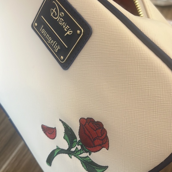 Disney Beauty and the Beast stained glass window Loungefly crossbody bag - Picture 5 of 11